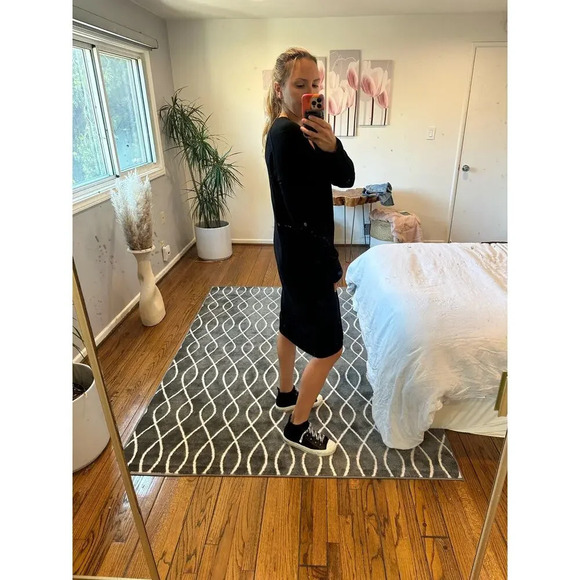 Zadig & Voltaire Deany We Merino Wool Dress Black  Small NWT - Picture 3 of 10